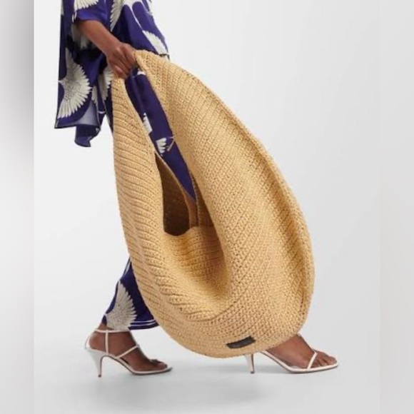 Khaite Olivia Large Raffia Bag, Natural raffia - Picture 14 of 17